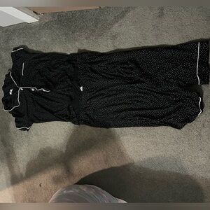 Secret Treasures Black and White Polka Dot Top